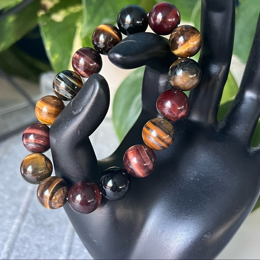 Tiger eye stretch beaded  bracelet